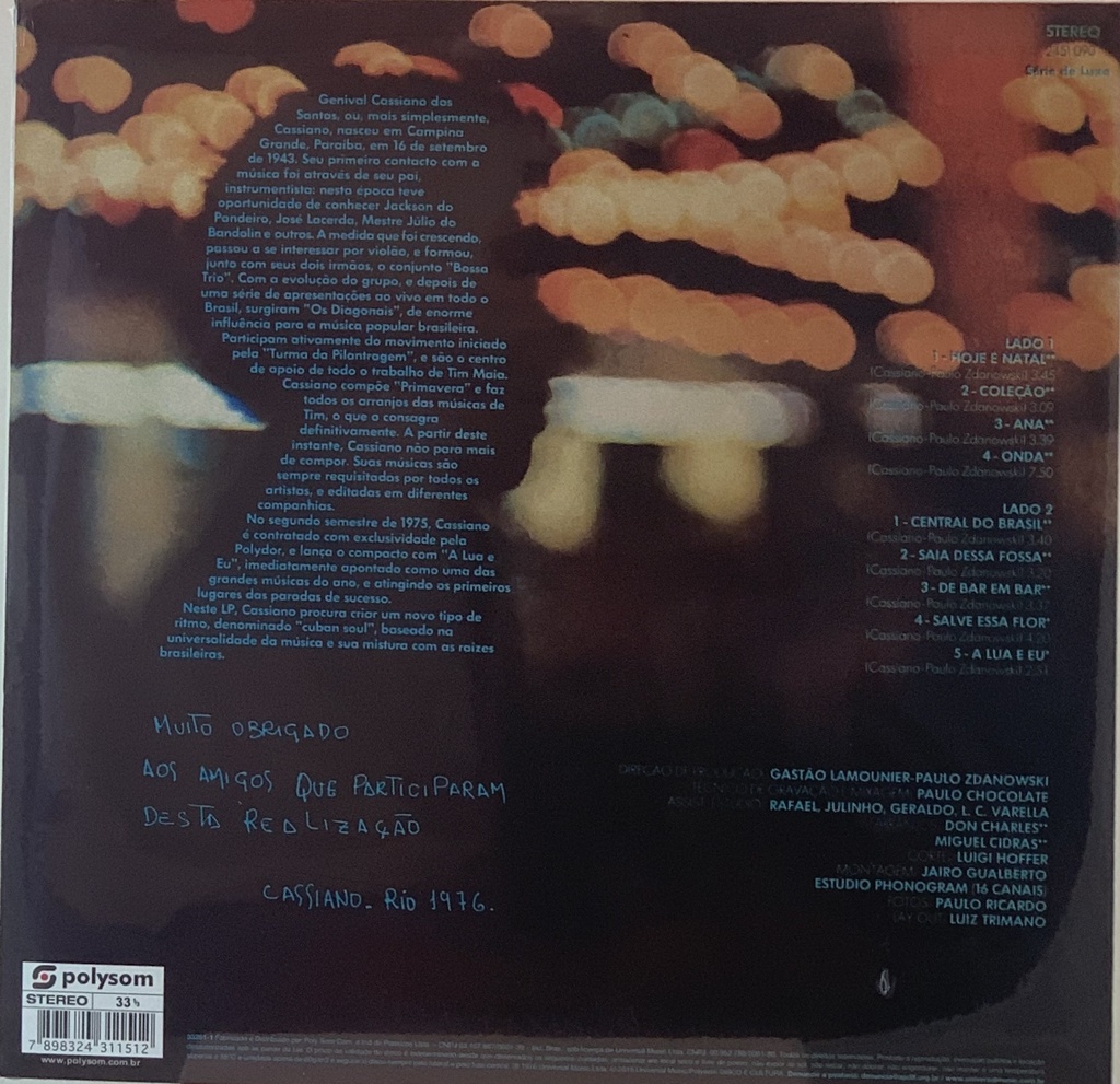 Cassiano - Cuban Soul (LP novo) | Tracks Rio